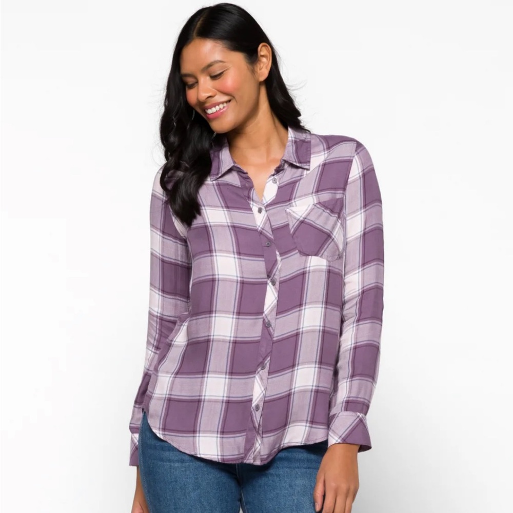 Hayley Relaxed Button Down Woven Top